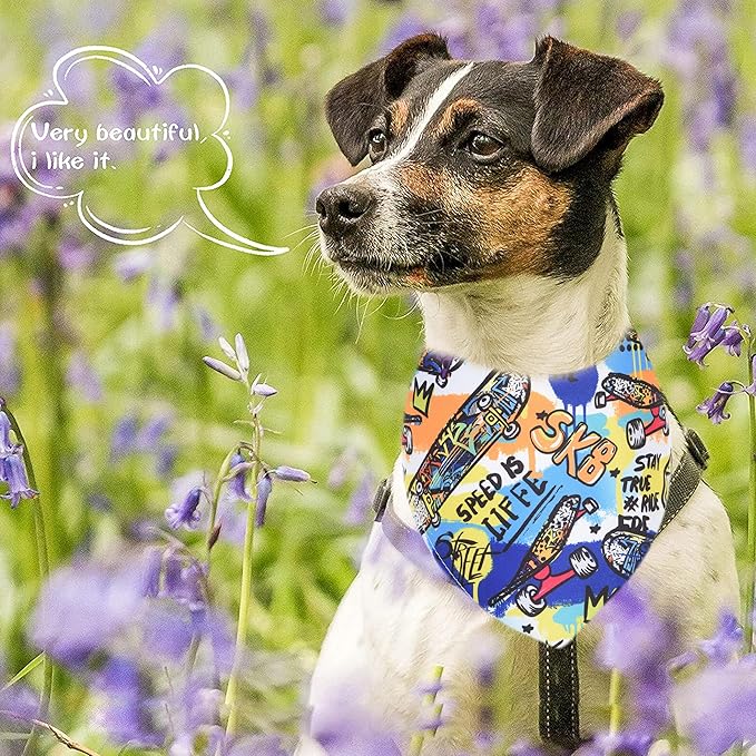 50PCS Dog Bandanas Boy Large Bulk Sports America Football Baseball Basketball Racing Skate Soccer for Extral Large XL XXL Breed Scarves Grooming Accessories