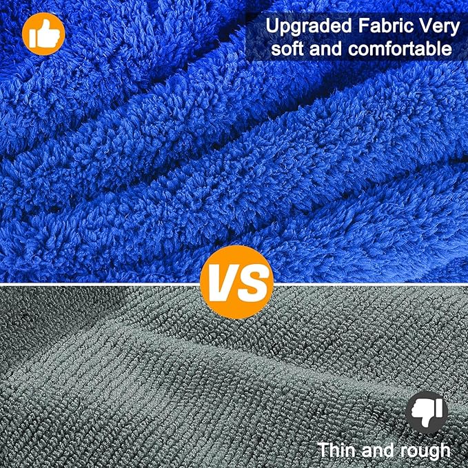 Unicorn Catcher Dog Bathrobe Super Absorbent Dog Towels for Drying Dogs Large Quick Drying Dog Robes for After Bath Soft Dog Drying Towel Adjustable Dog Drying Coat to Keep Dog Warm(S-XXL), Blue