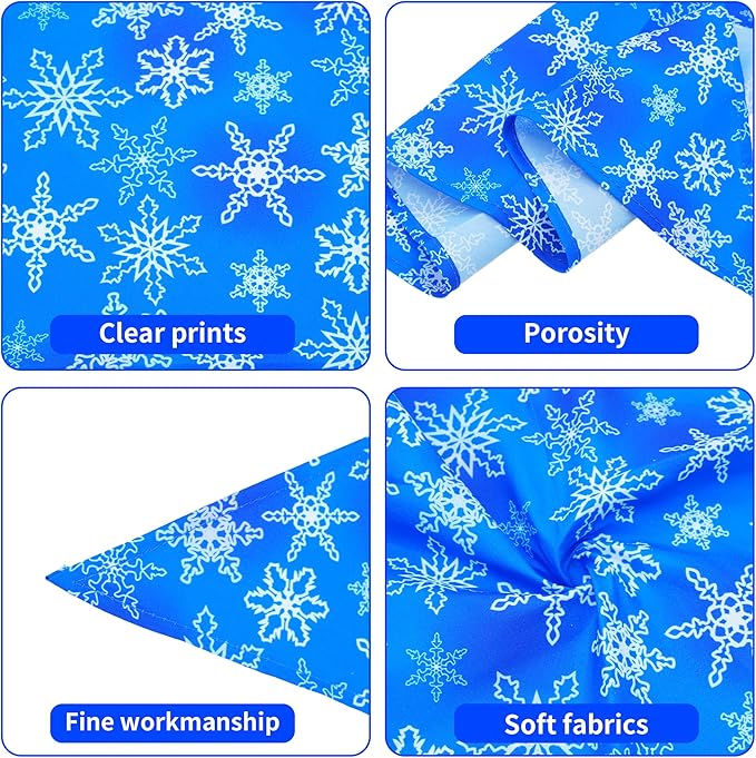 7 Pcs Winter Dog Bandanas for Medium Dogs Breed 25 Inch Small Dog Bandanas Adjustable Scarves Grooming M