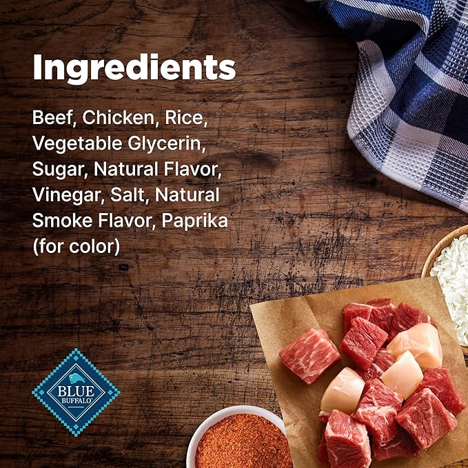 Blue Buffalo Nudges Grillers Natural Dog Treats, Made in the USA with Real Steak, 16-oz Bag
