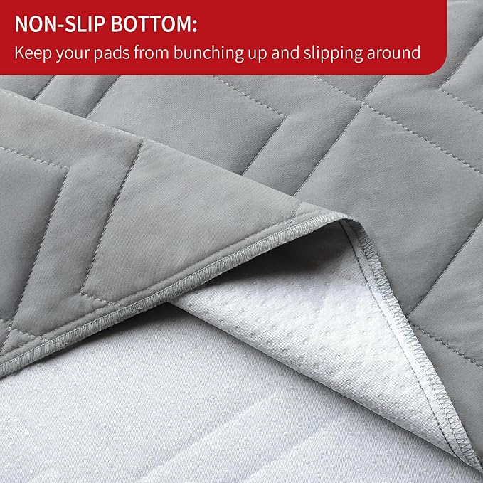 Waterproof Blanket Dog Bed Cover with Non-Skid Bottom, Couch Cover for Dogs, Mattress Protector Furniture Protector, Bed Couch Sofa(102" X 82") Grey