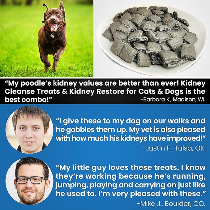 Kidney Cleanse Dog Treats Low Protein Bacon 20 Oz. Dog Treats for Kidney Support. Kidney Friendly Dog Food Diet Treat That Supports Normal Kidney Toxin Elimination