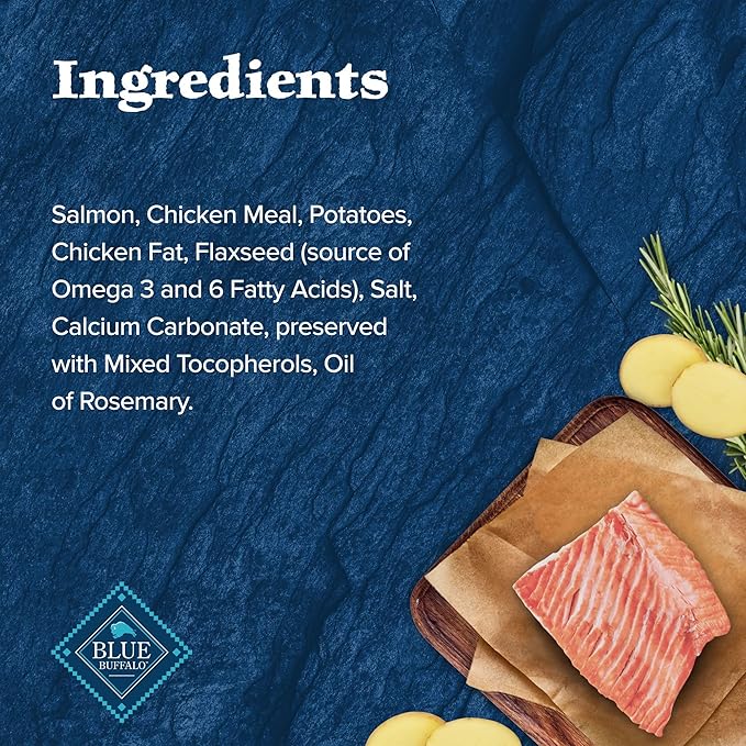 Blue Buffalo Wilderness Trail Treats Crunchy Dog Biscuits, Grain-Free and High-Protein Dog Treats Made with Natural Ingredients, Salmon Recipe 24-oz Bag