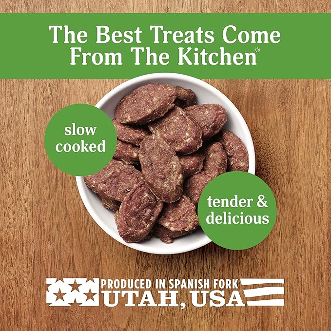 Milo's Kitchen Homestyle Dog Treats, Beef Sausage Slices, 10 Ounce, High Protein, No Artifical Flavors