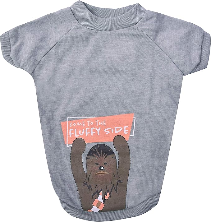 Star Wars for Pets Come to The Fluffy Side Chewbacca Dog Tee | Dog Shirt for Large Dogs | Size X-Large | Soft, Cute, and Comfortable Dog Clothing and Apparel, Cute Dog Clothes
