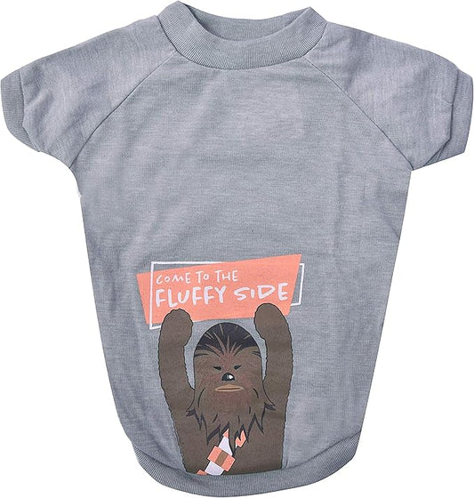 Star Wars for Pets Come to The Fluffy Side Chewbacca Dog Tee | Dog Shirt for Large Dogs | Size X-Large | Soft, Cute, and Comfortable Dog Clothing and Apparel, Cute Dog Clothes