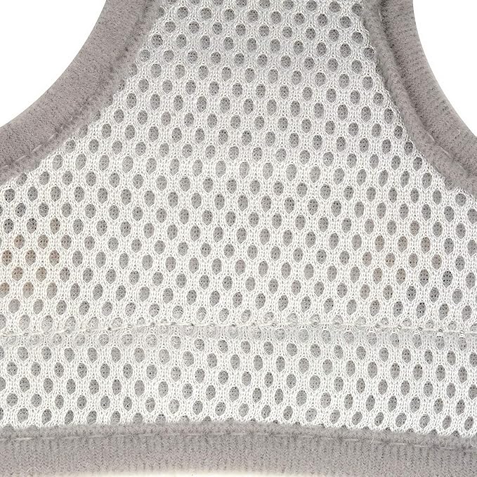 Zunea No Pull Small Dog Harness and Leash Set Adjustable Reflective Step-in Chihuahua Vest Harnesses Mesh Padded Plaid Escape Proof Walking Puppy Jacket for Boy Girl Pet Dogs Cats Gray M