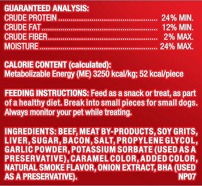 Pup-Peroni Original Bacon Flavor Dog Snacks, 22.5 Ounce Bag (Pack of 4)