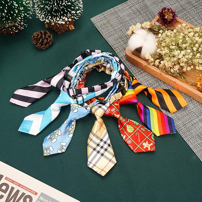 Segarty Dog Bow Ties, 40 Pack Bulk Neck Ties Costumes for Small Medium Dogs Puppy, Grooming Accessory Gift