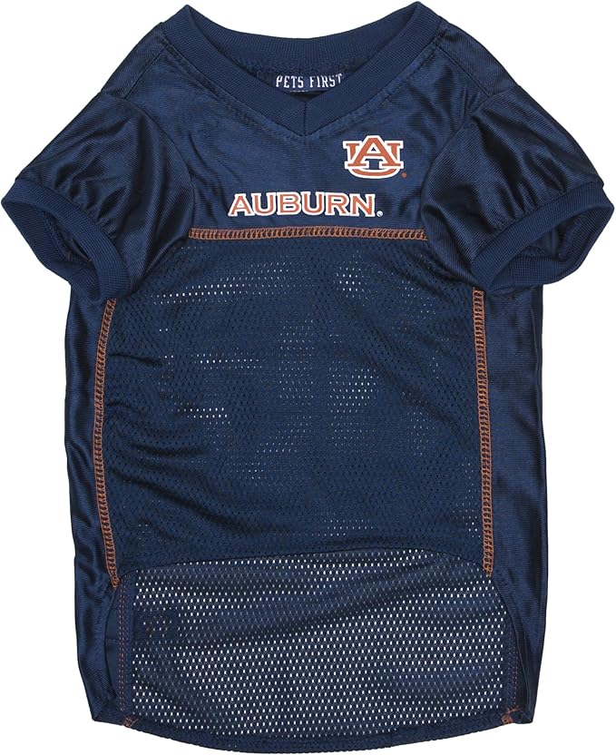 Pets First NCAA College AUburn Tigers Mesh Jersey for DOGS & CATS, X-Small.Licensed Dog Jersey with your Favorite Football/Basketball College Team