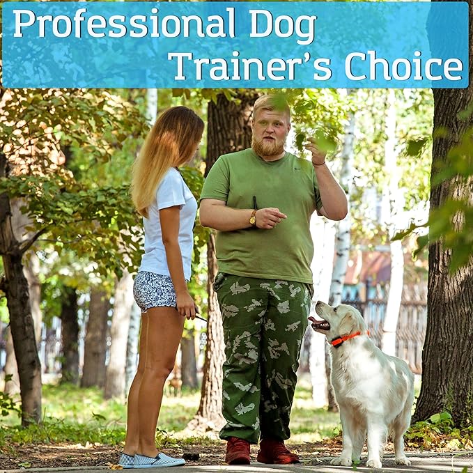 PetSpy M686 Premium Dog Training Shock Collar, 1100 Yards, Medium to Large Dogs, with Vibration, Electric Shock and Beep, Waterproof, Remote Trainer (Two Dogs)