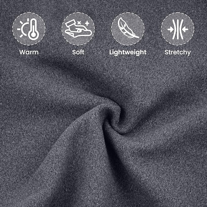 ROZKITCH Dog Sweaters Soft Fleece Pullover Sweatshirt Pajamas, Turtleneck Warm Pet Cold Weather Jacket Stretchy Vest Jumpsuit Apparel Outfit Clothes for Small Medium Large Dogs Walking Sleep Grey 2XL