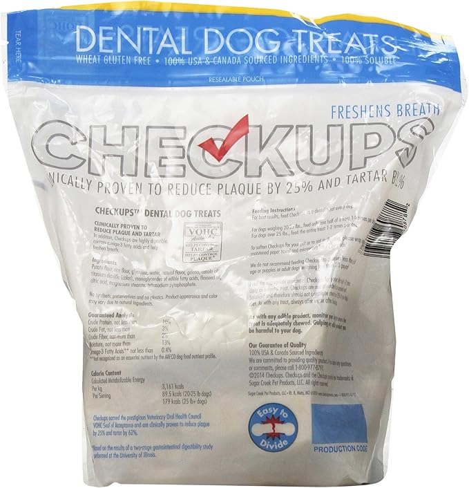 Dental Dog Treats, 24 Treats - 48 oz. in Each Pack (Pack of 3)