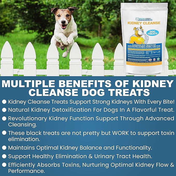 Kidney Cleanse Dog Treats Low Protein Bacon 20 Oz. Dog Treats for Kidney Support. Kidney Friendly Dog Food Diet Treat That Supports Normal Kidney Toxin Elimination