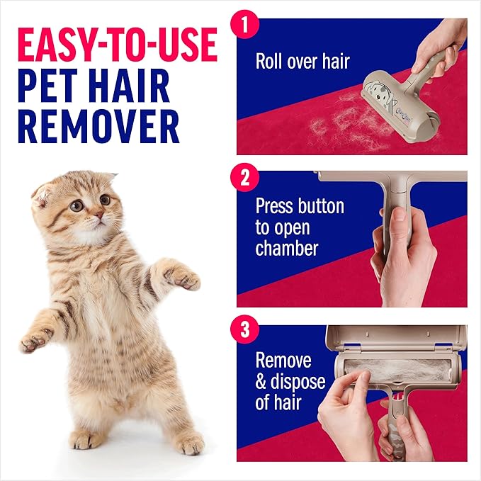 Chom Chom Roller Pet Hair Remover - ChomChom Reusable Dog and Cat Lint Rollers for Furniture, Couch, Car, and Clothes - Limited Dog Edition