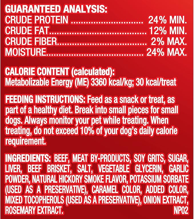 Pup-Peroni Dog Treats, Real Beef Brisket with Hickory Smoke Flavor, 5.6 Ounce (Pack of 8)