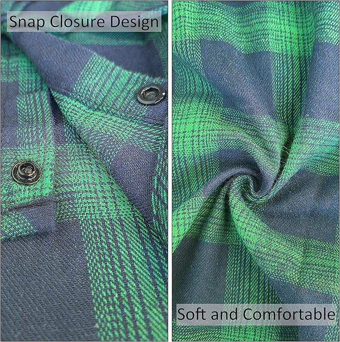 Soft Casual Dog Plaid Shirt,Gentle Dog Western Shirt Pet Clothes, Dog Cotton Shirt with Bow Tie for Wedding,Christmas Costumes (Medium, Green&Blue)