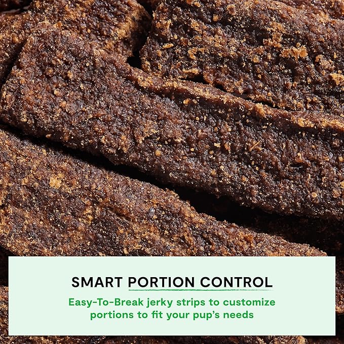 Open Farm, Dog Jerky Treats, Soft & Chewy Oven-Baked Jerky Strips Made with Ethically & Sustainably Sourced Ingredients, Protein Packed Dog Treats, Grain-Free Grass-Fed Beef Recipe, 5.6oz Pouch