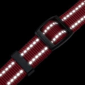 EXCELLENT ELITE SPANKER No Pull Dog Harness Adjustable Nylon Step-in Easy Pet Vest Chest Strap with Reflective and Leash Ring for Small Medium Large Breed Dogs Training Walking(Red-M)