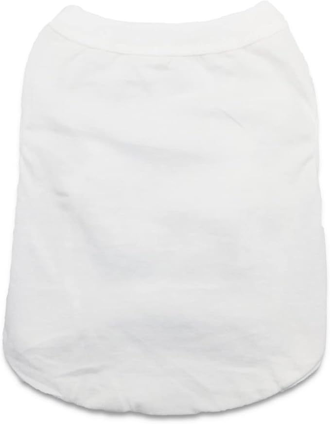 6 Pack Yorkie Clothes Plain Extra Small Dog T Shirt 100% Cotton Solid XS Puppy Clothes Blank Chihuahua Clothes Girl Puppy Tshirt for Boy Dogs Shirts Pet T-Shirt for Small Dogs Cats, Large