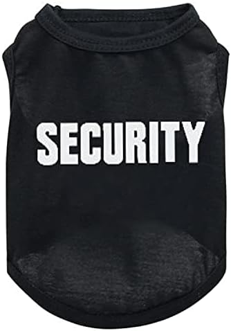 6 Pieces Dog Boy Summer Shirt Dog Black Shirts Sleeveless Printed Pet Shirt Puppy T-Shirt Breathable Puppy Vest Clothes Pet Apparel for Small to Medium Dog Puppy Cat