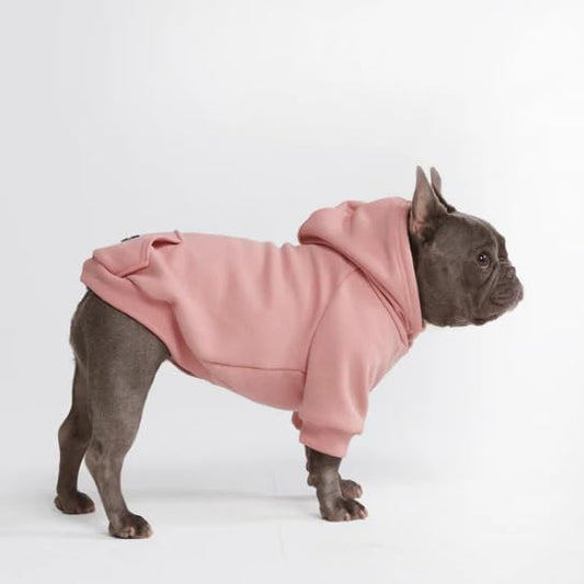 Spark Paws Dog Hoodie - Premium Quality, Buttery Soft, Superior Comfort and Fit, Calming Fleece Interior, Suitable for All Breeds - Dusty Pink - XL