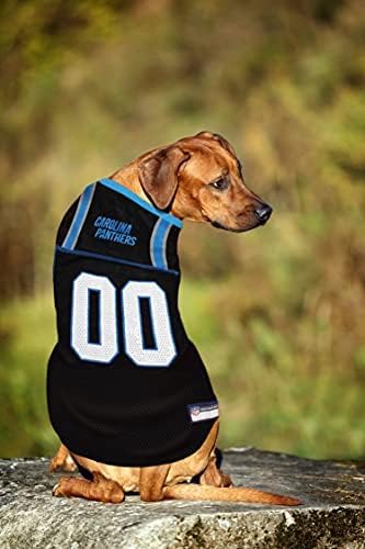 NFL Carolina Panthers Dog Jersey, Size: Small. Best Football Jersey Costume for Dogs & Cats. Licensed Jersey Shirt