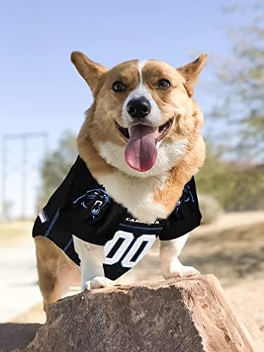 Pets First NFL Carolina Panthers Dog Jersey, Size X-Large. Best Football Jersey Costume for Dogs & Cats
