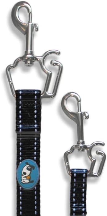 No-Pull Dog Leash (Small (12 to 25 lbs), Black)