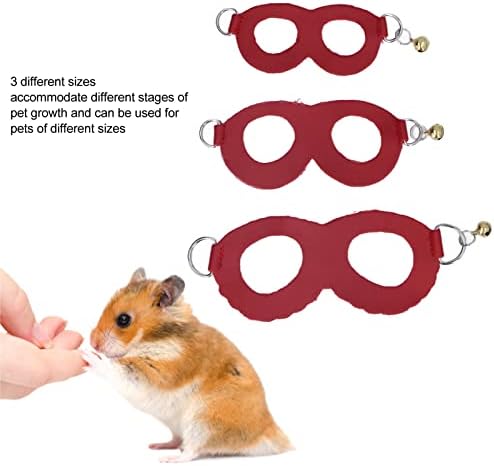 Hamster Harness and Leash Set No Pulling Guinea Pig Striped Harness Hamster Harness Vest or Ferret, Iguana, Hamster, Bearded Dragon Red