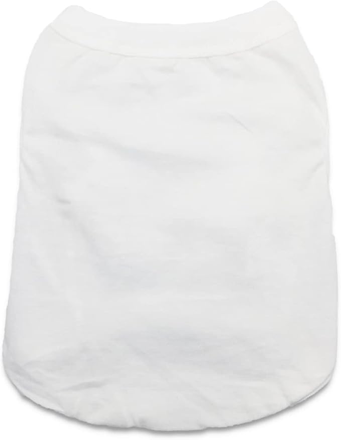 6 Pack Yorkie Clothes Plain Extra Small Dog T Shirt 100% Cotton Solid XS Puppy Clothes Blank Chihuahua Clothes Girl Puppy Tshirt for Boy Dogs Shirts Pet T-Shirt for Small Dogs Cats, Small