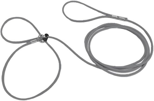 Piggy Poo and Crew 12 Foot Mini Pig Harness Adjustable Harness & Leash for Animals Pigs Ferrets Rabbits Guinea Pigs Dogs Cats Reptile Rodents Small Animals (Gray)