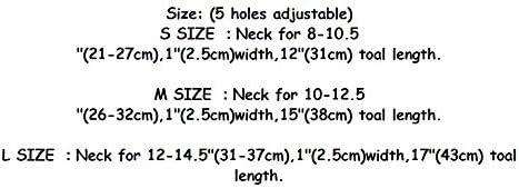 Cute Flower Rhinestone Dog Collar, Bling Collar PU Leather Adjustable Sizes Small Medium Large (Red)