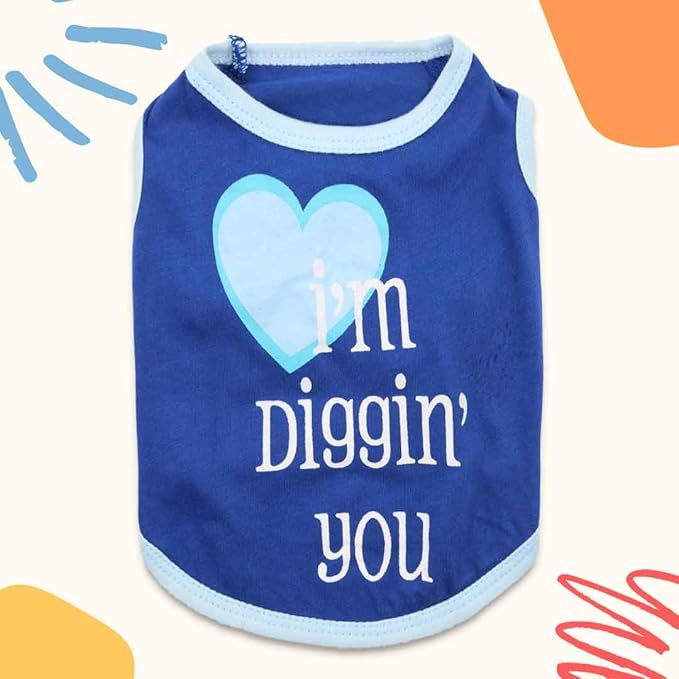 6 Pack Dog Shirts for Small Dogs - Puppy T-Shirts & Summer Vests for Boys & Chihuahua Boys - Yorkie Clothing