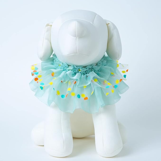 Jelly Bean Cape // pet Scarf, Pet Bib, Dog Bandanas, Round Neck Scarf/pet Accessories for Small, Medium, Large Dogs,Cat (Medium, Mint)