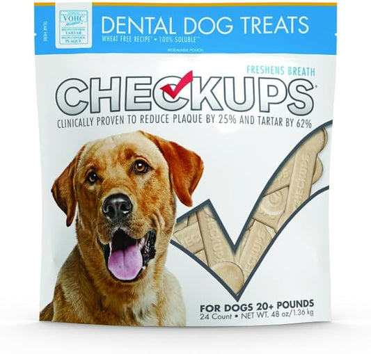 Dental Dog Treats, 24 Treats - 48 oz. in Each Pack (Pack of 2)