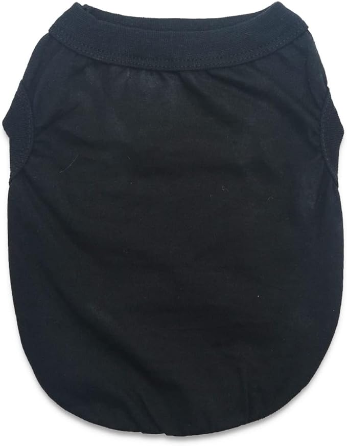 6 Pack Yorkie Clothes Plain Extra Small Dog T Shirt 100% Cotton Solid XS Puppy Clothes Blank Chihuahua Clothes Girl Puppy Tshirt for Boy Dogs Shirts Pet T-Shirt for Small Dogs Cats, XS