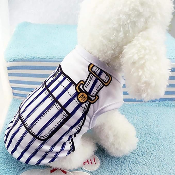 Small Dog Clothes for Boys Dogs Shirts Cat Shirts Security French Bulldog Clothes Cute Tiny Doggy Apparels Yorkie Costume