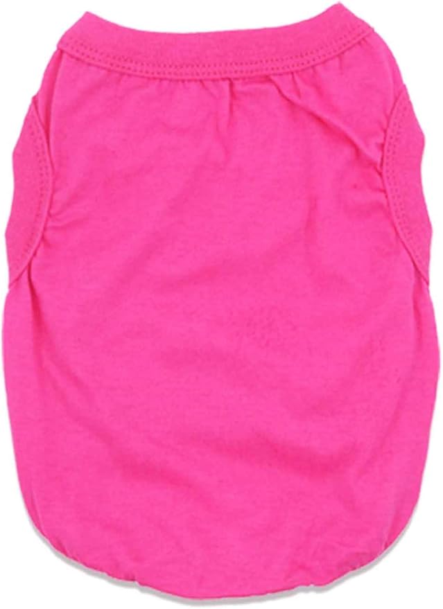 6 Pack Yorkie Clothes Plain Dog T Shirt 100% Cotton Solid Pet Small Puppy Clothes Blank Puppy Tshirt for Boy Dogs Shirts Pet T-Shirt for Small Dogs Cats, Small