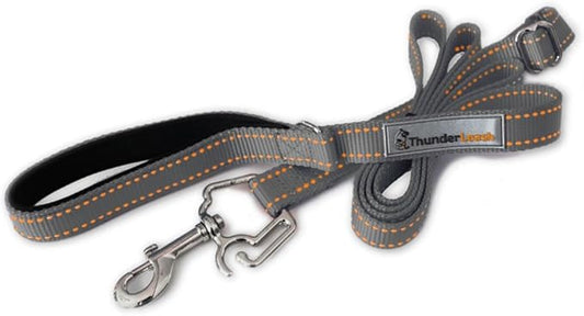 No-Pull Dog Leash (Large (Over 25 lbs), Grey)