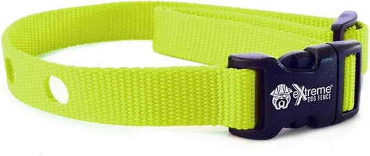 Extreme Dog Fence Dog Collar Replacement Strap - Lime - Compatible with Nearly All Brands and Models of Underground Dog Fences