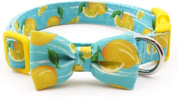 azuza Dog Collar Bow Tie, Soft Adjustable Bow tie Dog Collars for Small Dogs