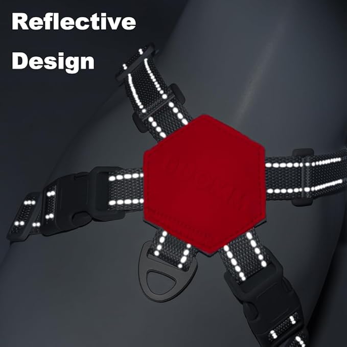 FEimaX Dog Harness Pet X Frame No Pull Step-in Harnesses with Leash Set, Adjustable Reflective Choke Free Puppy with Padded Vest for Small, Medium Dogs and Cats Walking Training