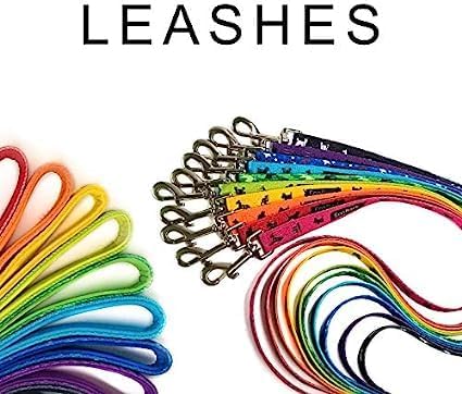 EcoBark Dog Leash - Soft & Reflective Comfort Training Leashes with Padded Handle - Strong Durable Heavy Duty - Training and Pulling for Small, Medium or Large Dogs (Baby Pink)