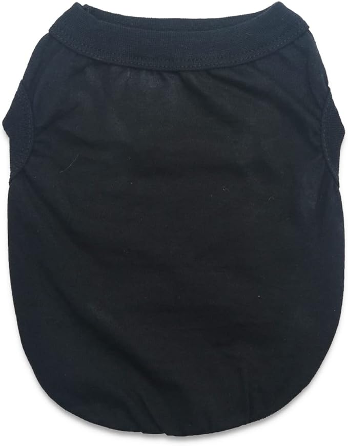 6 Pack Yorkie Clothes Plain Extra Small Dog T Shirt 100% Cotton Solid XS Puppy Clothes Blank Chihuahua Clothes Girl Puppy Tshirt for Boy Dogs Shirts Pet T-Shirt for Small Dogs Cats, Large