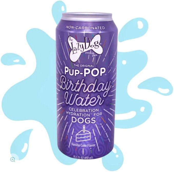 The Lazy Dog Cookie Co. Ultimate Birthday Celebration Kit for Dogs. Includes Special Day Pie, Bag of Birthday Cake Bites, Make at Home Ice Cream and Can of The Newly Released Pup-Pop