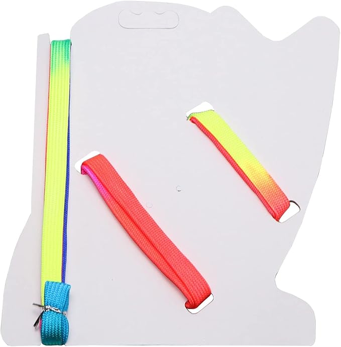 Hypeety Rabbit Harness Lead Leash Soft Nylon, Adorable Colorful Rainbow Adjustable Harness Collar, Outdoor Walking Buckle Leash