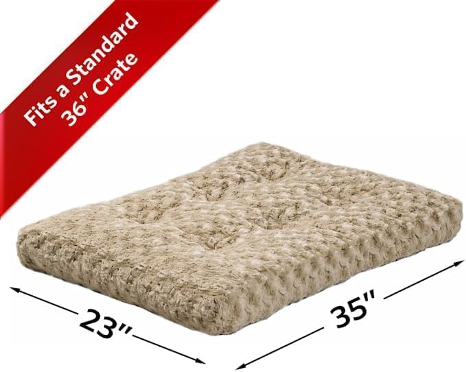 MidWest Homes for Pets Deluxe Dog Beds | Super Plush Dog & Cat Beds Ideal for Dog Crates | Machine Wash & Dryer Friendly, 1-Year Warranty
