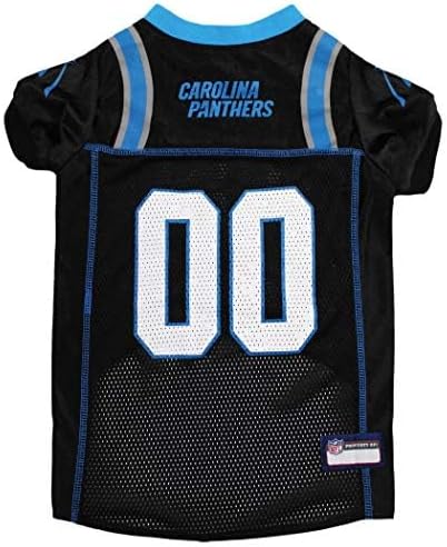 Pets First NFL Carolina Panthers Dog Jersey, Size X-Large. Best Football Jersey Costume for Dogs & Cats