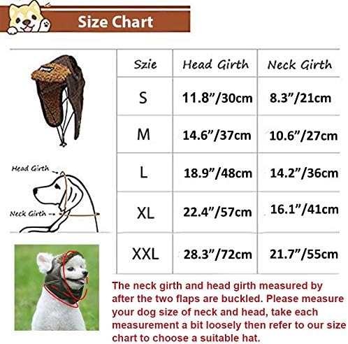 Leconpet Dog Aviator Hat, Dog Winter Pilot Hat with Ear Flaps for Cold Weather (XL, Coffee)